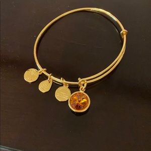 Alex and Ani November birthstone bangle bracelet